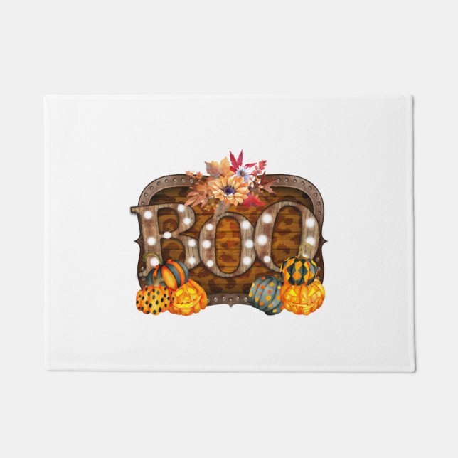 Boo Halloween       Doormat (Front)