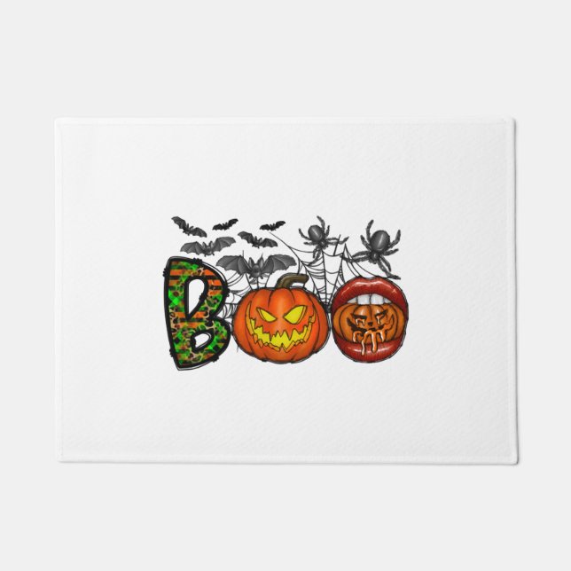 Boo Halloween          Doormat (Front)