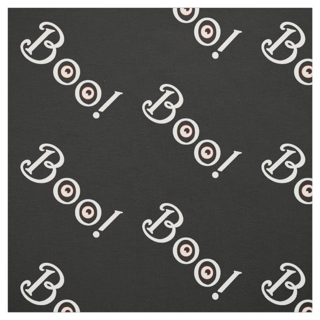 BOO Halloween Fabric Halloween Fabrics Customise (Swatch)