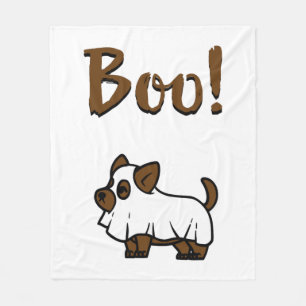Boo Halloween Fleece Blanket