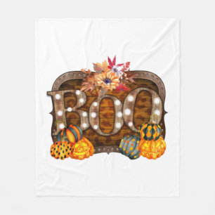Boo Halloween Fleece Blanket