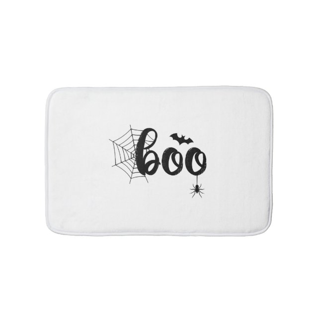Boo Halloween Ghost Cute Halloween Family Matching Bath Mat (Front)