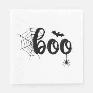 Boo Halloween Ghost Cute Halloween Family Matching Napkin