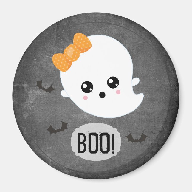 Boo Halloween Ghost Magnet (Front)