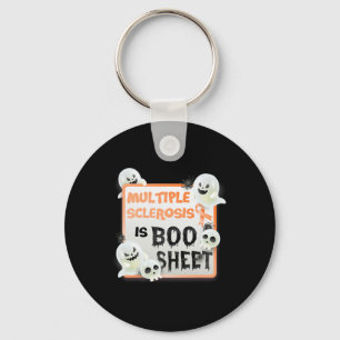 Boo Halloween Ghost Ms Multiple Sclerosis Is Boo S Key Ring