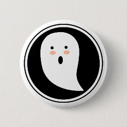 Boo! Halloween Ghost Pinback Button