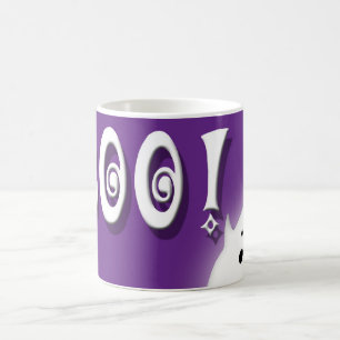 Boo! Halloween ghost purple Coffee Mug