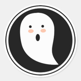 Boo! Halloween Ghost Sticker