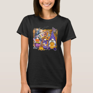 Boo Halloween Gnomes Pumpkin Fall Halloween Vibes T-Shirt