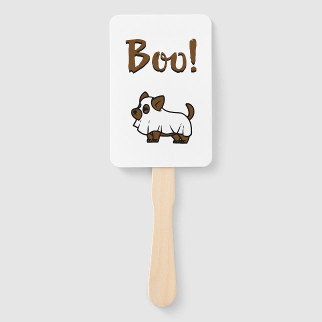 Boo Halloween                    Hand Fan (Front)