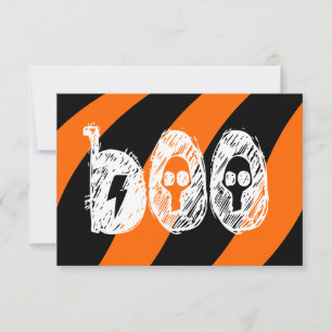 "boo" Halloween invites tricks Party Invitations