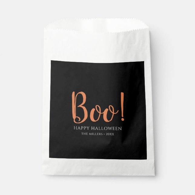 Boo Halloween Modern Favour Bags (Front)