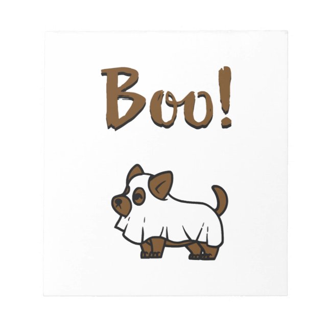 Boo Halloween Notepad (Front)