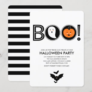 Boo! Halloween Party Invitation