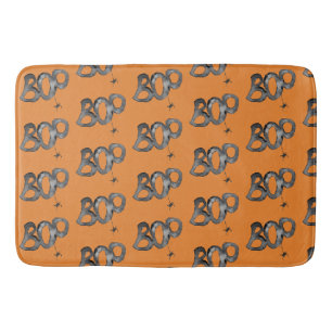 BOO! Halloween Pattern Bath Mat