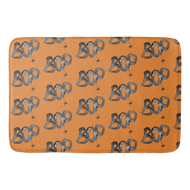 BOO! Halloween Pattern  Bath Mat (Front)