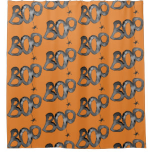 BOO! Halloween Pattern Shower Curtain