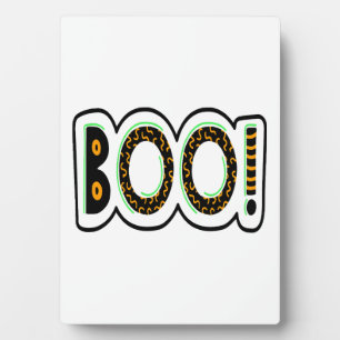 BOO Halloween Plaque
