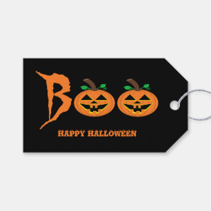 Boo! Halloween Pumpkin Gift Tag