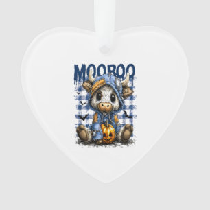 Boo Halloween Spooky Highland Cow Ornament