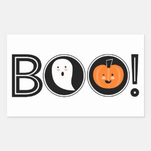 Boo! Halloween Sticker