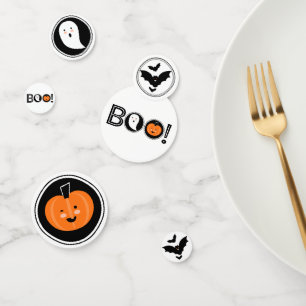 Boo! Halloween Table Confetti