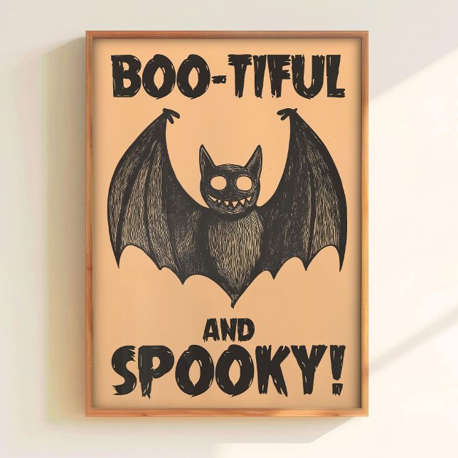 BOO Halloween Wall Art Printable Cute Bat Poster  (Creator Uploaded)