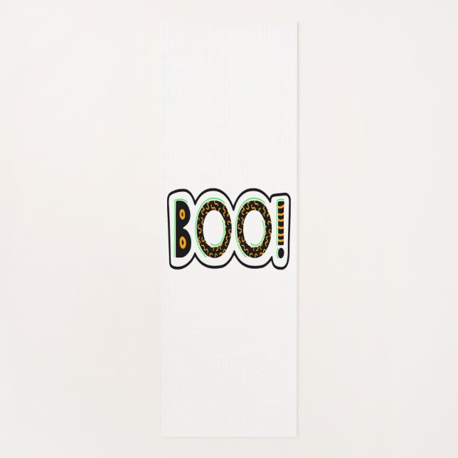 BOO Halloween                          Yoga Mat (Front)