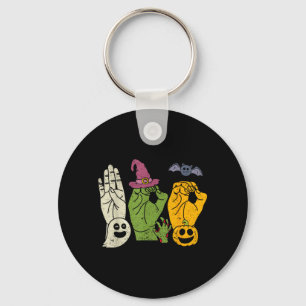 Boo Hands American Sign Language Pride Asl Key Ring