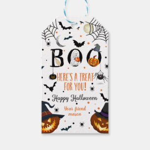 Boo! Happy Halloween Gift Tags
