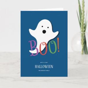 Boo! Happy Halloween Kids Card