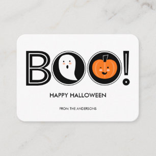 Boo! Happy Halloween Mini Card