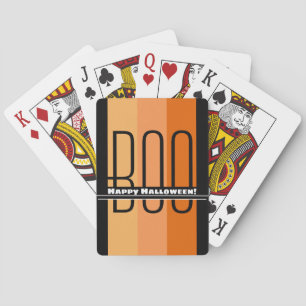 Boo Happy Halloween Playing Cards