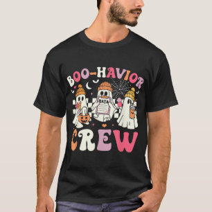  Boo Havior Crew Behavior Analyst Halloween Aba  T-Shirt