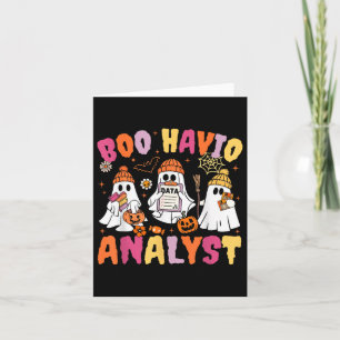 Boo-havior Crew Behaviour Analyst Halloween Aba Cu Card