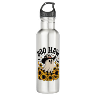 Boo Haw Cow Ghost Western Halloween 710 Ml Water Bottle