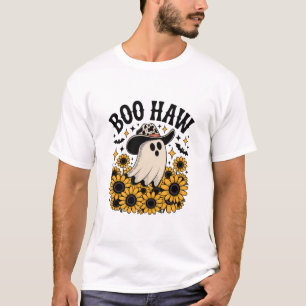 Boo Haw Cow Ghost Western Halloween T-Shirt