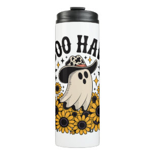 Boo Haw Cow Ghost Western Halloween Thermal Tumbler