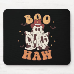 Boo Haw Halloween Trick Or Treat Spooky Season Gho Mouse Mat