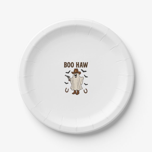 Boo Haw Paper Plate (Front)