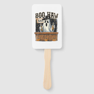 Boo Haw Retro Western Halloween Hand Fan