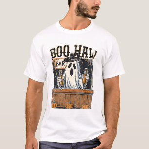 Boo Haw Retro Western Halloween T-Shirt