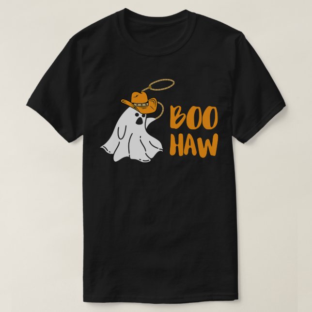 Boo Haw Rodeo Country Wild West Halloween Premium  T-Shirt (Design Front)
