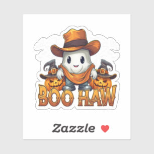 Boo Haw Western Halloween Vintage Ghost Funny Cute