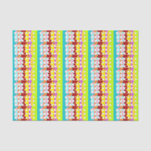 Boo Hoo design flash colours white text Tissue Paper