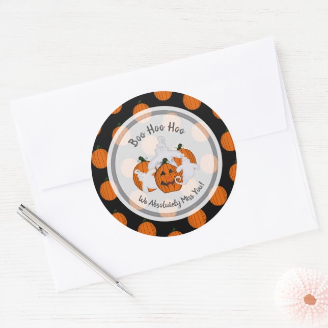 Boo Hoo Hoo Ghost Stickers (Envelope)