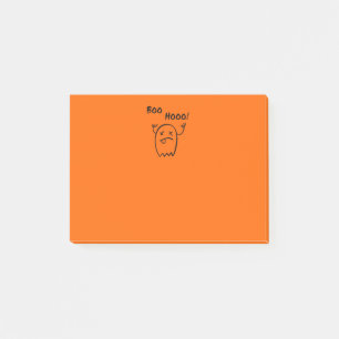 Boo Hooo Halloween Ghost Light-Monotone Post-it Notes