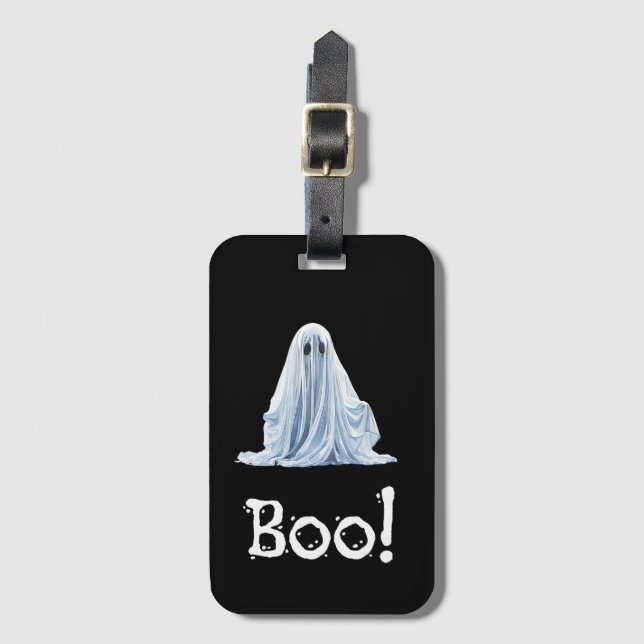 Boo. - Howl o ween  Luggage Tag (Front Vertical)