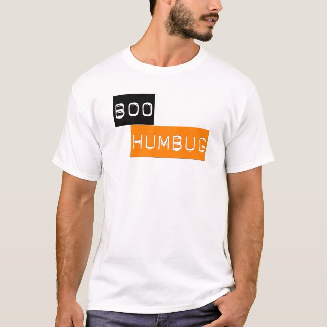 Boo Humbug Anti Halloween T-shirt (Front)