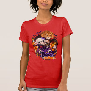 Boo? I’m Busy – Cute Lion & Lamb Halloween T-Shirt